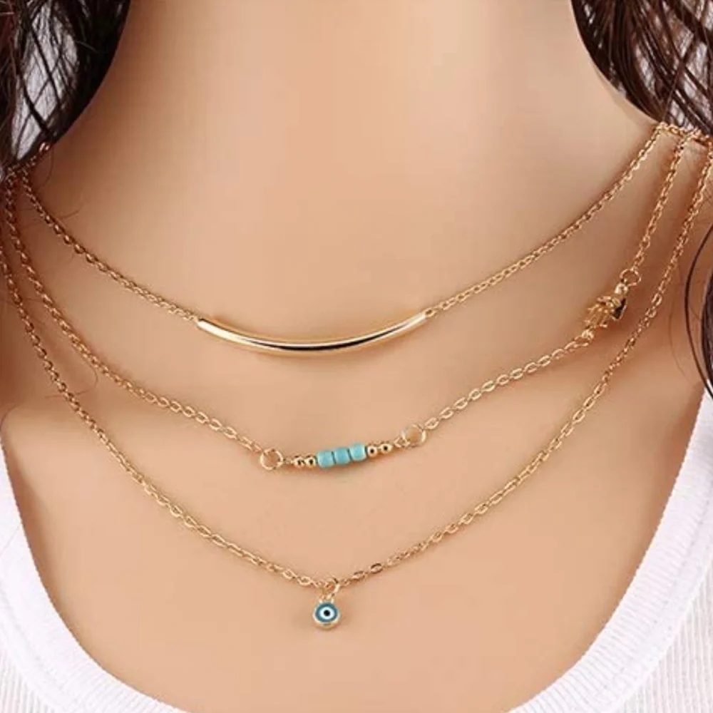 Cute nice piece gold necklace - Picture 1 of 1